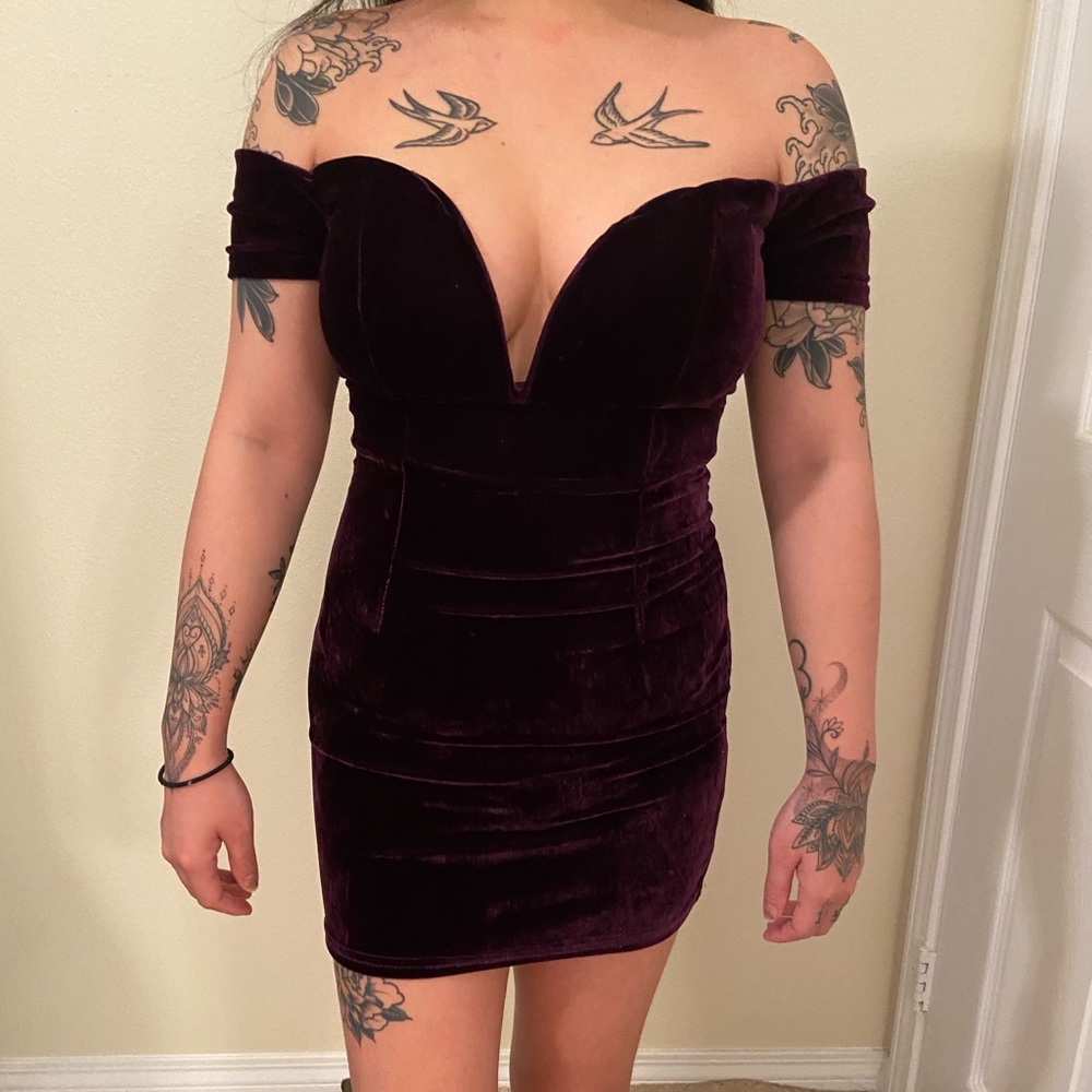 tobi off shoulder dress